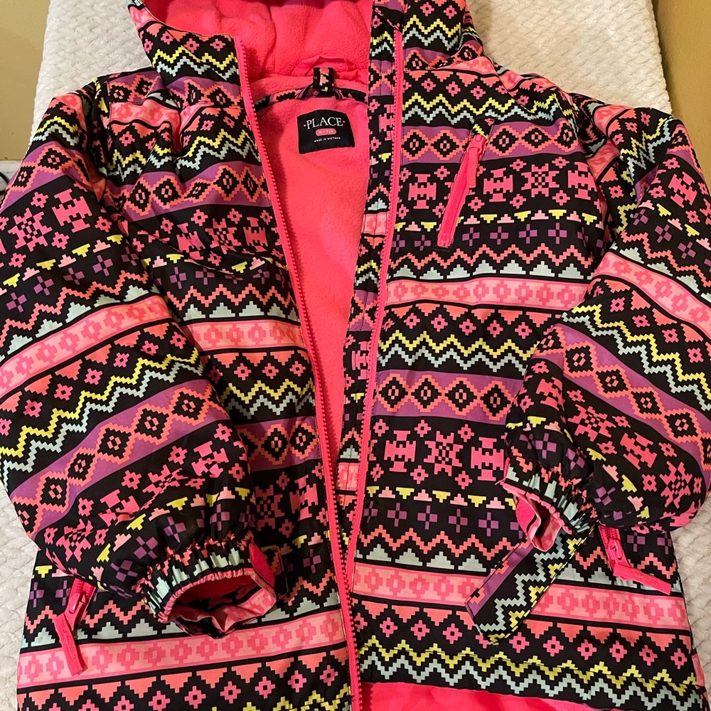 Girls size 7/8 Children’s Place jacket with fleece lining . New worn 1 time .